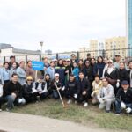 Коллектив Министерства просвещения принял участие в субботнике в рамках республиканской экологической акции «Таза Қазақстан»