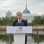 Президент Касым-Жомарт Токаев выступил перед участниками акции «Таза Қазақстан»