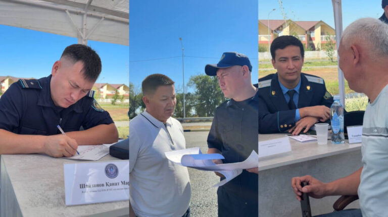 Акция "Приемная на дороге" прошла в области Жетысу