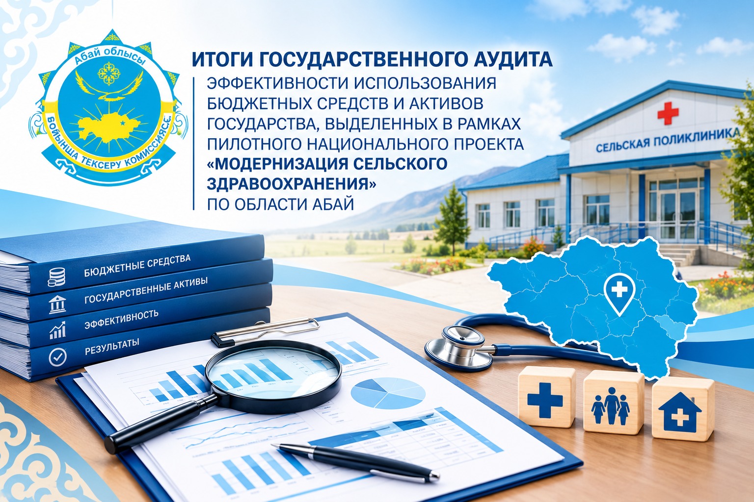 Ревизионной комиссией по области Абай рассмотрены итоги аудита реализации проекта «Модернизация сельского здравоохранения»