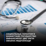 СОЦИАЛЬНЫЕ ГАРАНТИИ В КАЗАХСТАНЕ: ГОСУДАРСТВО ФИНАНСИРУЕТ ДВЕ ТРЕТИ ОБЪЕМА МЕДПОМОЩИ