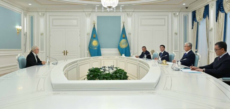 Глава государства принял президента Международной федерации настольного тенниса (ITTF) Петру Сёрлинг