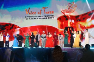 В ТУРКЕСТАНЕ ТОРЖЕСТВЕННО ОТКРЫЛСЯ МЕЖДУНАРОДНЫЙ КОНКУРС КАЗАХСКИХ ПЕСЕН «VOICE OF TURAN-2026»