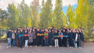 Студенты приняли участие в посадке деревьев в Астане