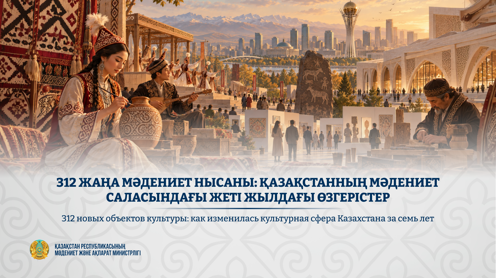 312 новых объектов культуры: как изменилась культурная сфера Казахстана за семь лет