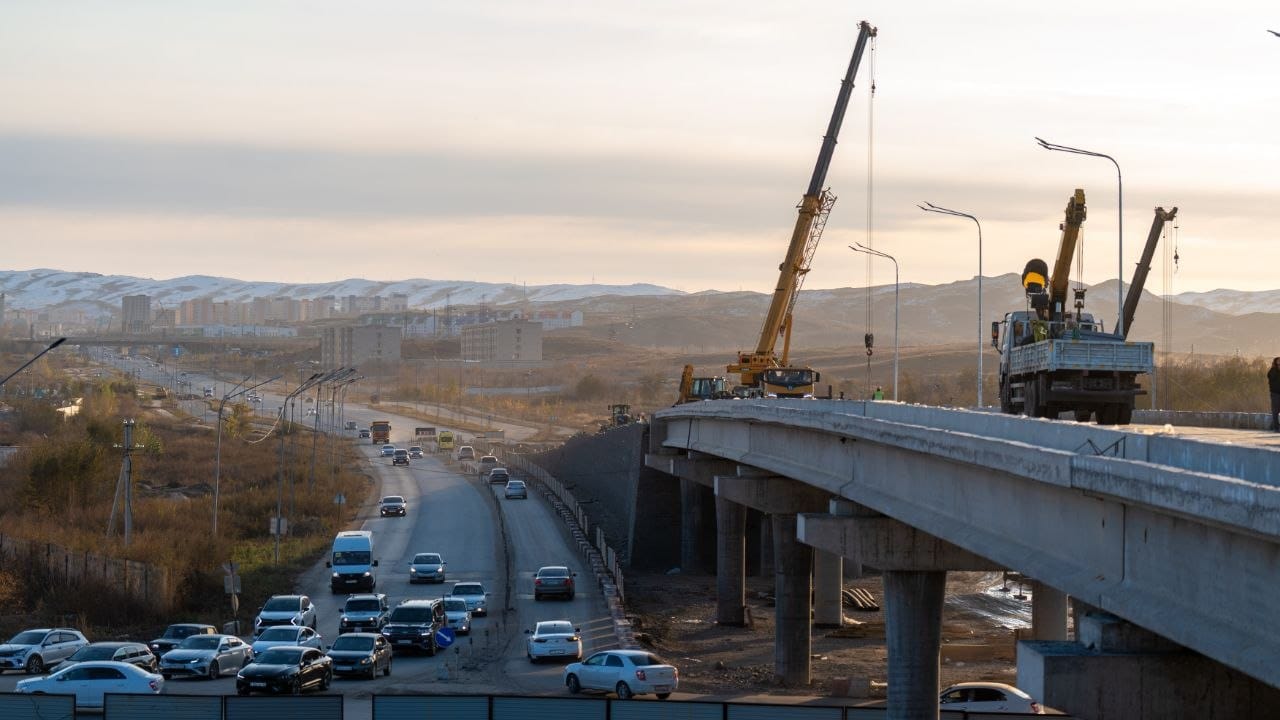 Дорожную развязку в Усть-Каменогорске готовят к поэтапному запуску