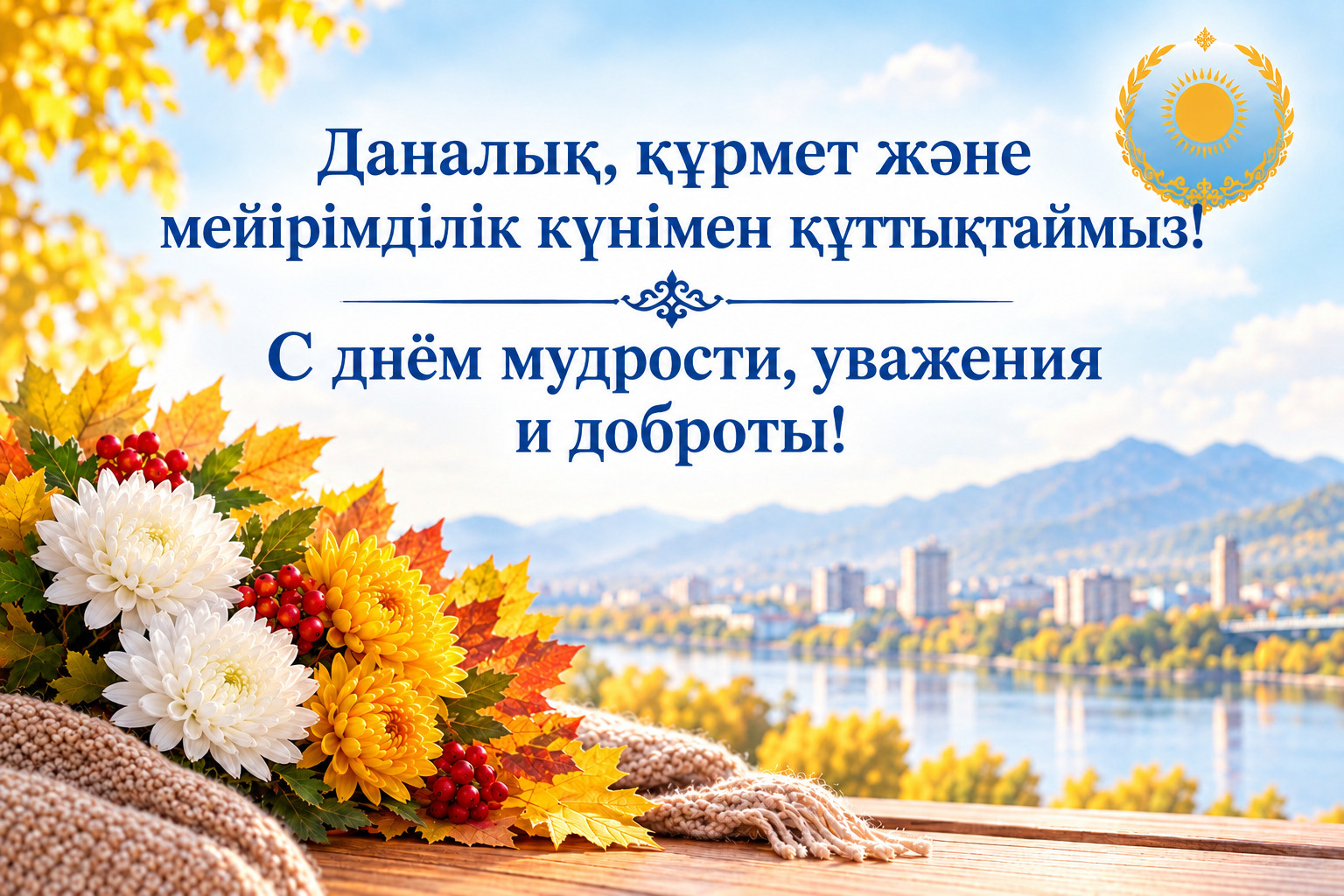 Поздравление с днём мудрости, уважения и доброты!