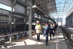 ОДИН ИЗ 4 СЕРВИСНЫХ ЦЕНТРОВ, СТРОЯЩИХСЯ В КАЗАХСТАНЕ, ВОЗВОДЯТ В АРЫСИ