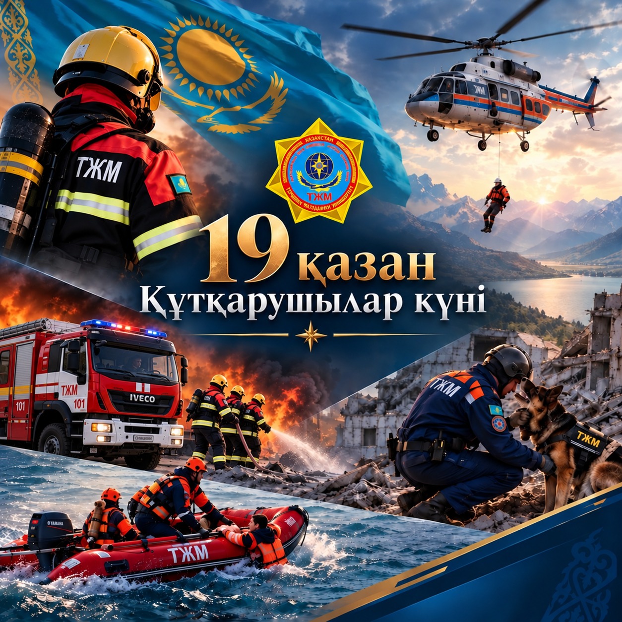 Төтенше жағдайлар министрі Мұрат Мұхановтың Құтқарушылар күнімен құттықтауы