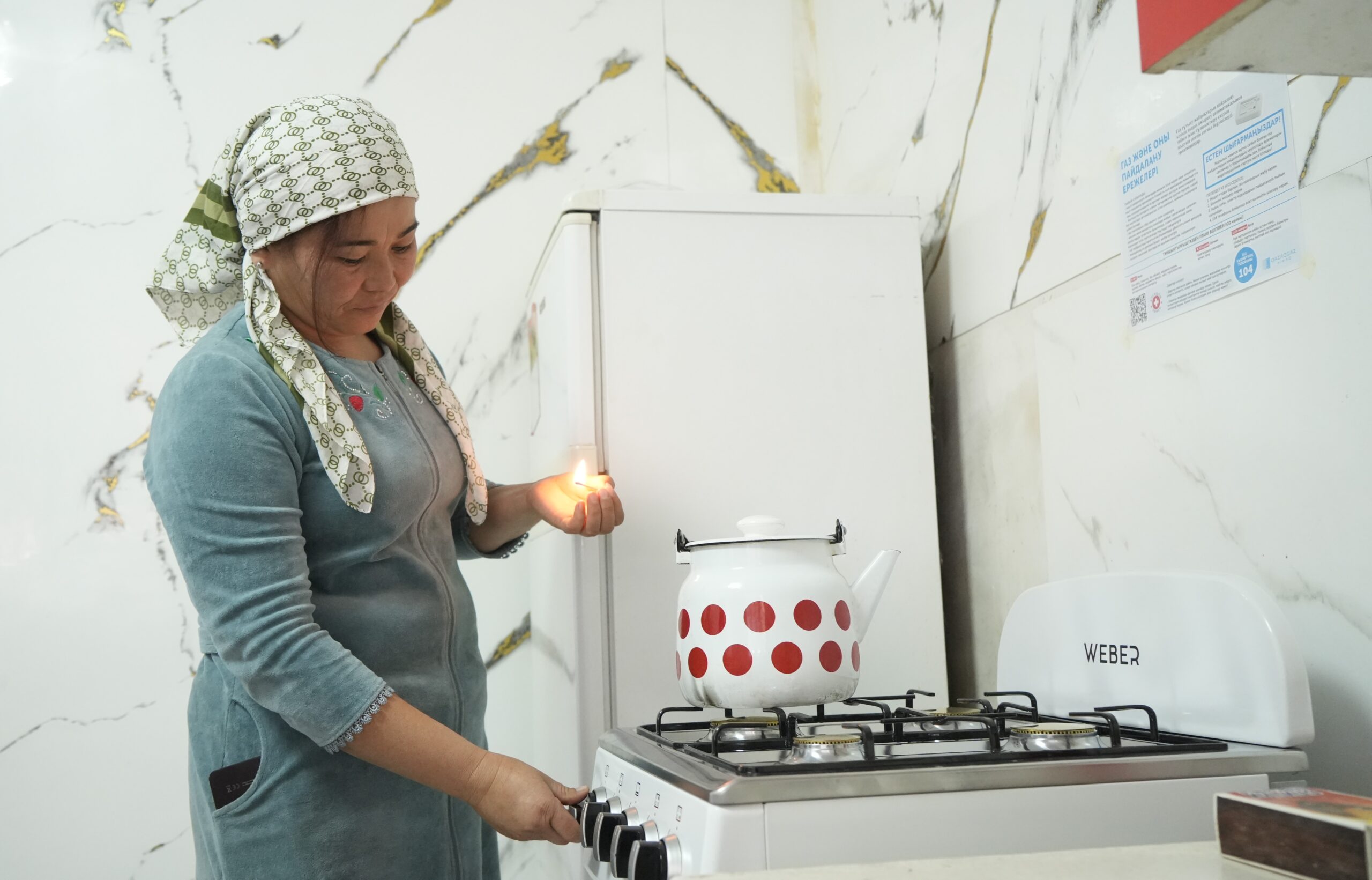 В области Жетісу за один день газ подключили к газу сразу 5 сел