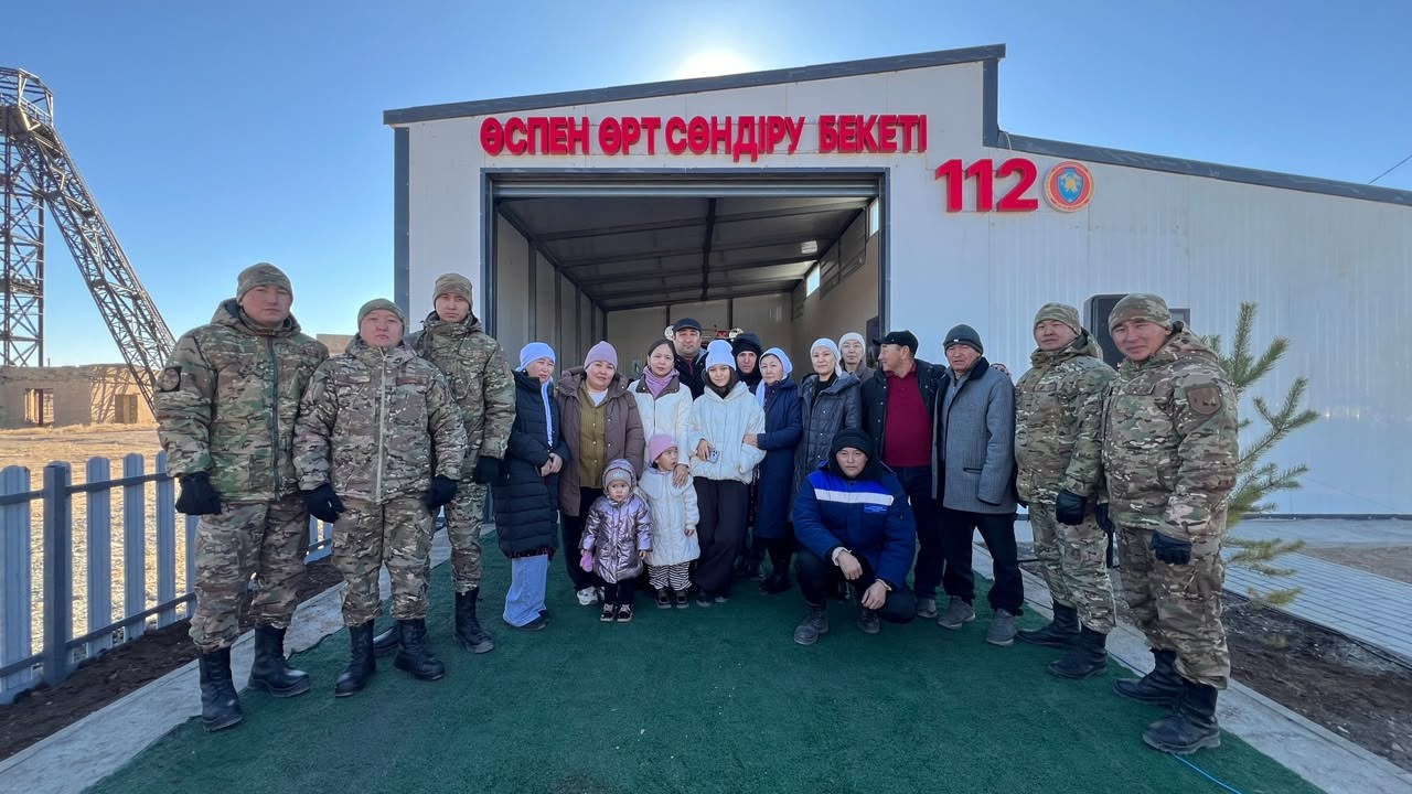 В селе Өспен Шетского района открыли пожарный пункт