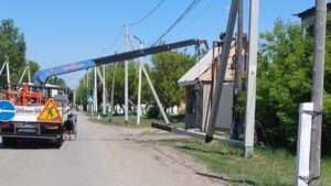 В трёх сёлах Бухар-Жырауского района обновили уличное освещение