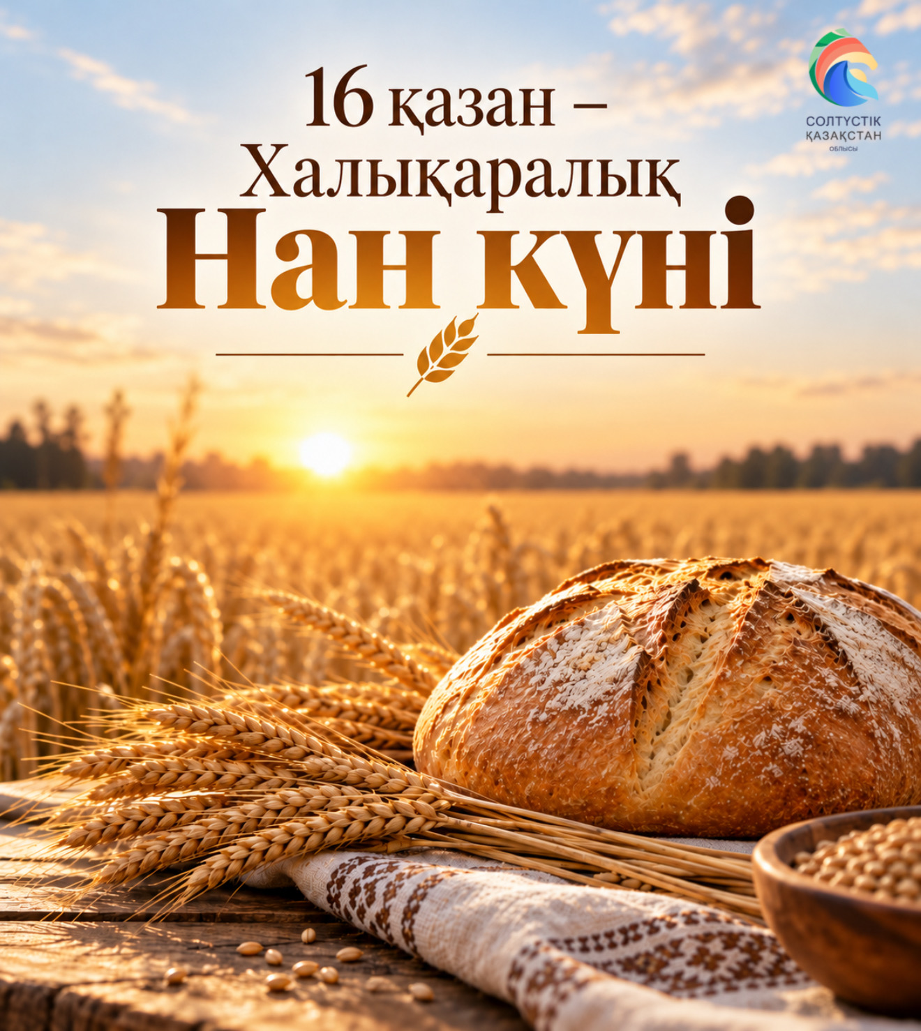 Поздравление акима области с Международным днем хлеба