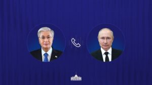 Глава государства провел телефонный разговор с Президентом России Владимиром Путиным